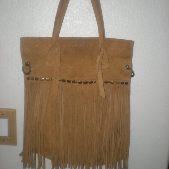 Lucky Brand Handbags - LUCKY Brand  Handbag  Purse  Brown  Leather  Suede   Fold Over